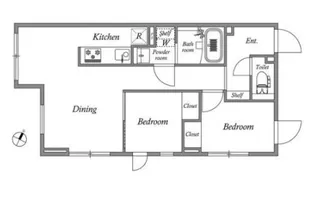 GRAN PASEO碑文谷 North【2階】の間取り