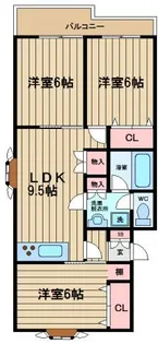 東京都世田谷区粕谷4【マンション】の間取り