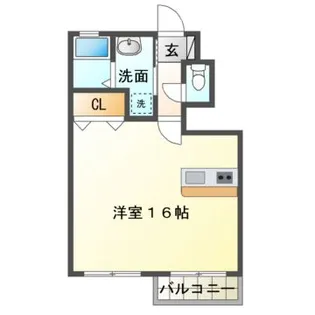 ヴィーノロッソ【1階】の間取り