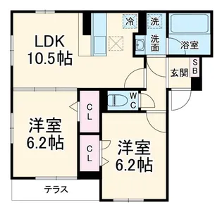 Resi NOIR【1階】の間取り