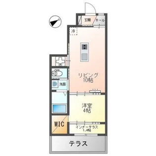 プレミール蟹原【1階】の間取り