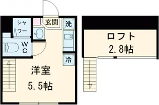 キューブときわ台【2階】の間取り