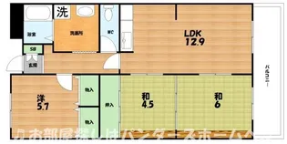 香里ヶ丘I番館【4階】の間取り