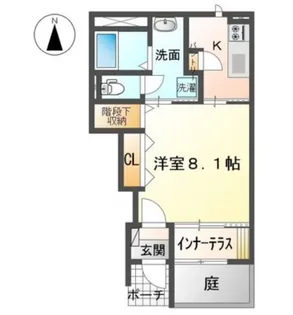 スターテラス ひらた【1階】の間取り