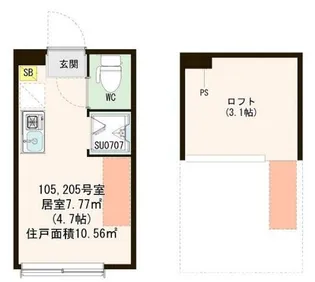 ハーモニーテラス桜上水III【1階】の間取り