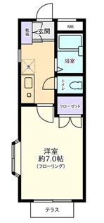 シャトー1番館【1階】の間取り