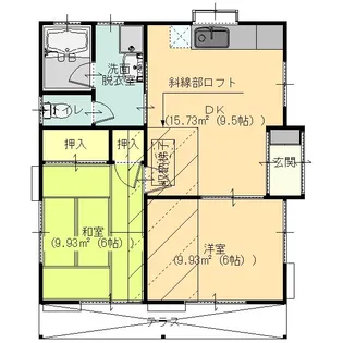 栃木県足利市福富町【一戸建】の間取り