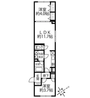 クリオ ラモード水天宮前【3階】の間取り