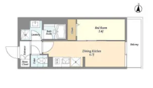 東京都江東区森下4【マンション】の間取り
