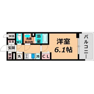 ファステート蒲生公園アペルザ【5階】の間取り