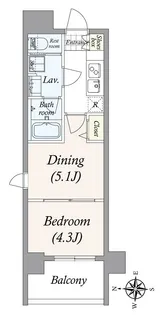 Primal 両国【5階】の間取り