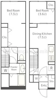 ソラシアレジデンス学芸大学2【1階】の間取り