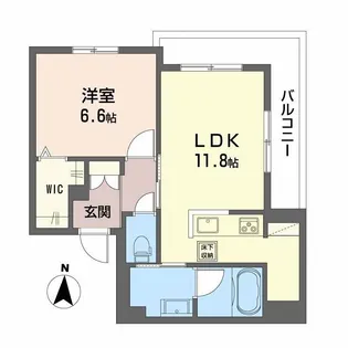 サンフェリーチェII【1階】の間取り