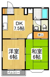 ハイツシャルマン【1階】の間取り