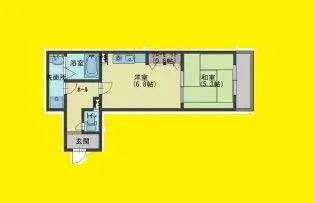 1Kの間取り画像