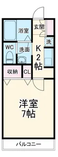 1Kの間取り画像