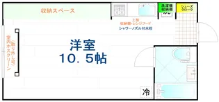 ハイツフレンド梅田【2階】の間取り