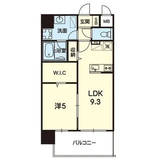 mon reve光の森【9階】の間取り