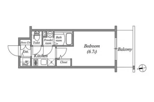 エスリード大阪フェリス【11階】の間取り