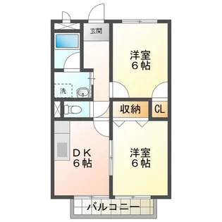 Surplus モンパルナス【2階】の間取り