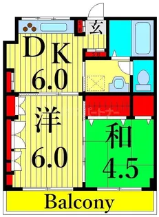 千葉マンション【4階】の間取り