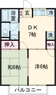 ハイグレード飯島【2階】の間取り