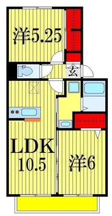 グレイス鷺沼台B【2階】の間取り