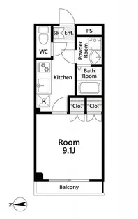 グランチェスタ千葉寺II【2階】の間取り