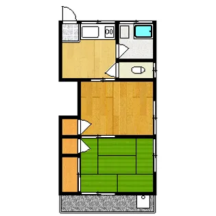 東京都東久留米市金山町2【アパート】の間取り