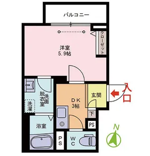 Blu Monte【2階】の間取り