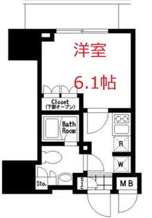 レジディア大森III【14階】の間取り