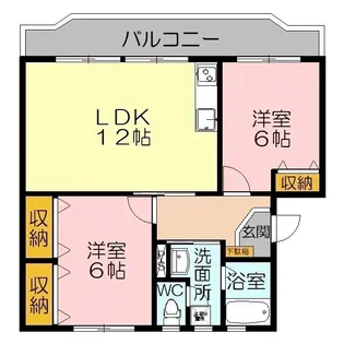 久埜マンション2号棟【3階】の間取り