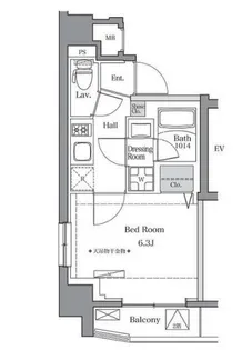 BluRock東品川(ブルロック東品川)【7階】の間取り