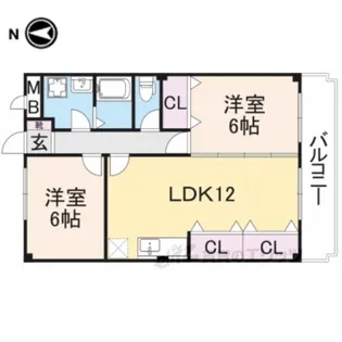 サンモール【2階】の間取り
