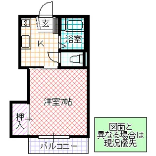 ハイツTY【2階】の間取り