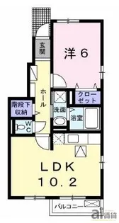 東京都東大和市奈良橋1【アパート】の間取り