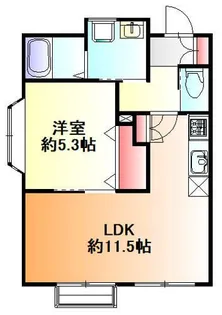 東京都町田市森野3【アパート】の間取り
