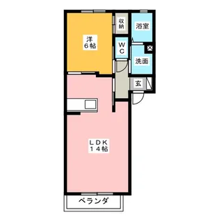 レジデンス宙【2階】の間取り