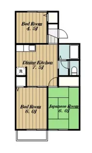 ハイツひまわり【1階】の間取り