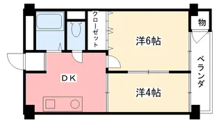 新甲子園マンション【4階】の間取り