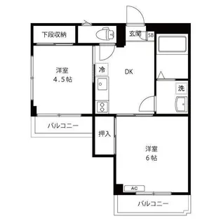 東京都杉並区高円寺南5【マンション】の間取り