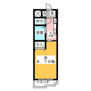 スカイパーク冨士III【1階】の間取り