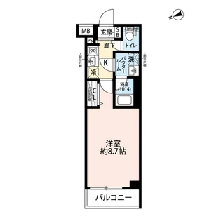 アルコバレーノお花茶屋【5階】の間取り