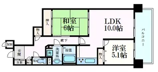 ファミール西町ボートサイド【2階】の間取り
