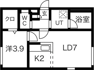 トリニティ【4階】の間取り