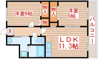 パレス・ビーバレー【2階】の間取り