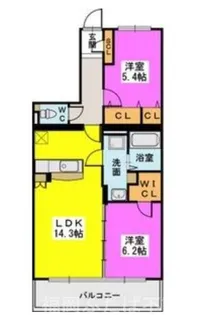 ラ・カーサ 未来【2階】の間取り