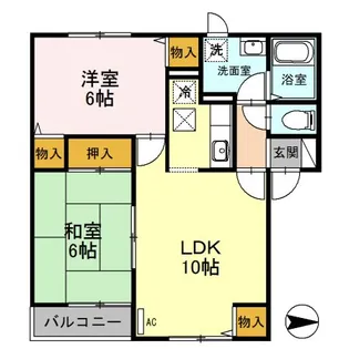 ハイセレール豊【1階】の間取り