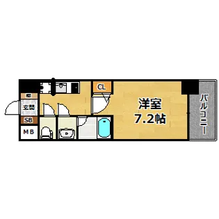 エヴァステージ梅田ウエスト【6階】の間取り