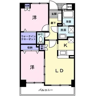 アビタシオン シエル【3階】の間取り